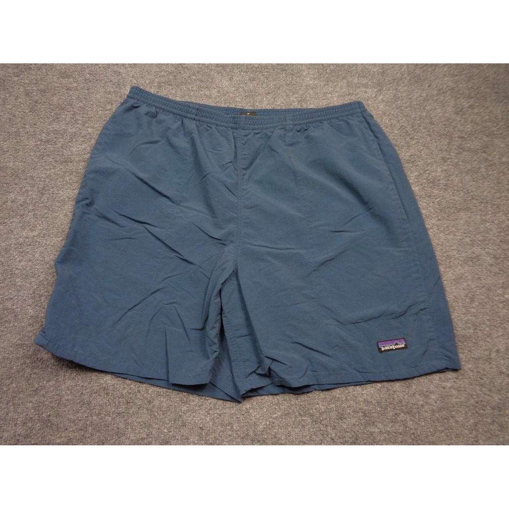 Vintage Y2K Patagonia Men's Baggies Swim Shorts Blue L Performance